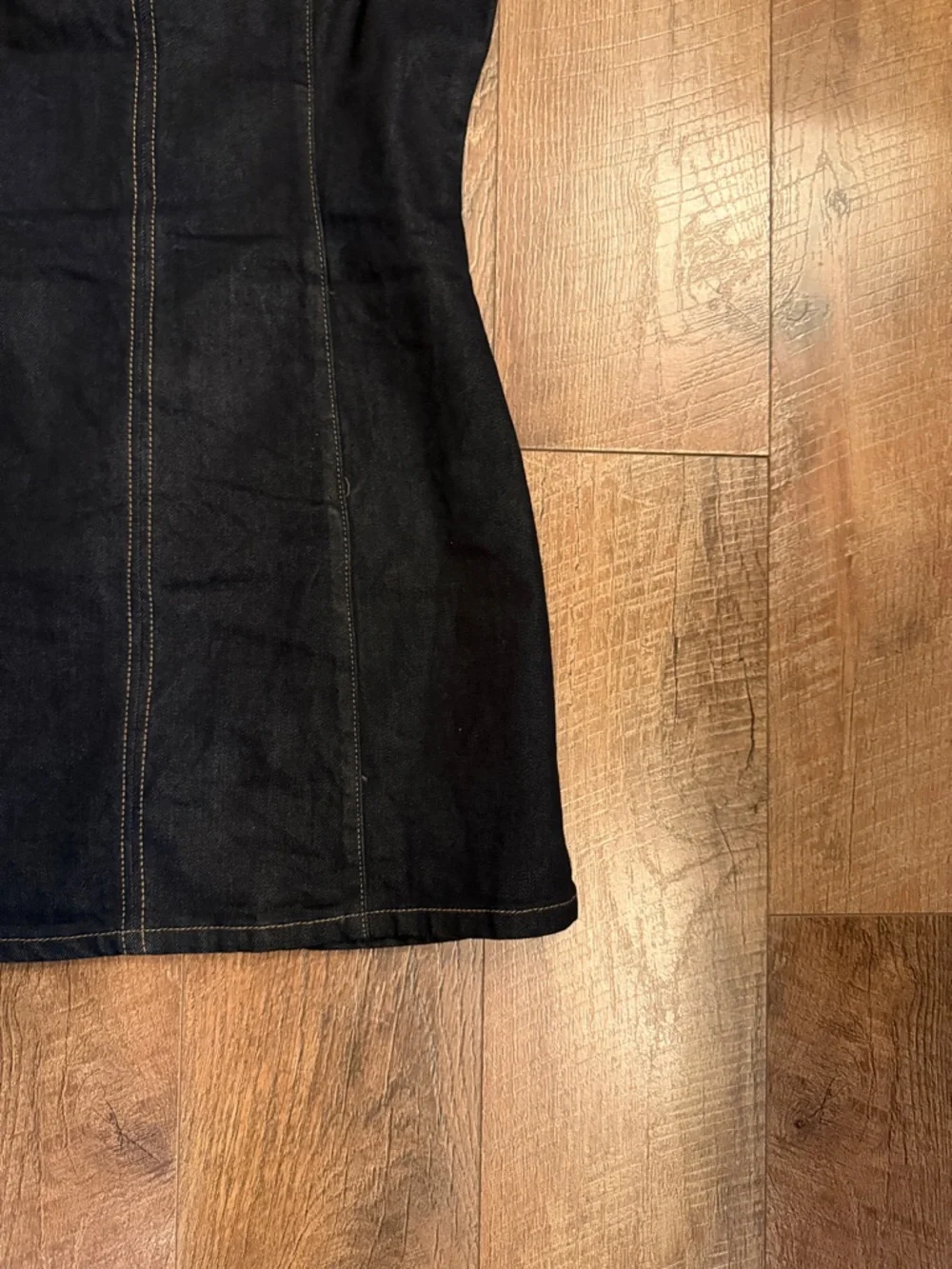 Sleeveless Dark Denim Dress - Picture 6 of 6
